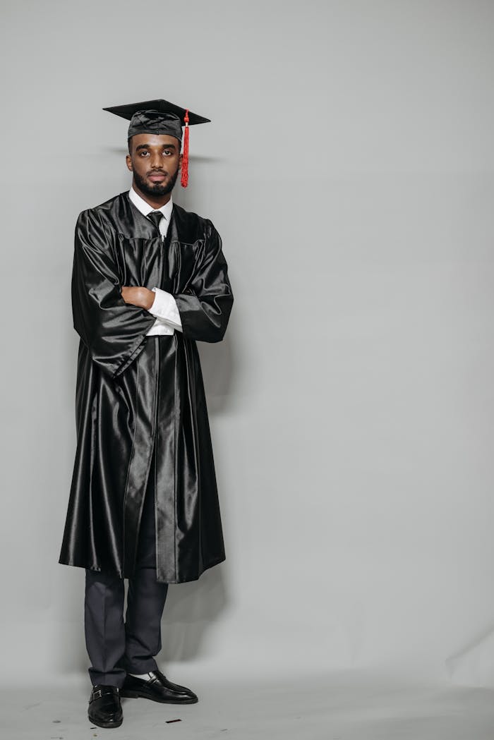 Photo of Man in Black Academic Gown